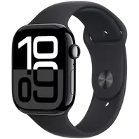 Apple Watch Series 10 46mm Jet Black with Black Sport Band