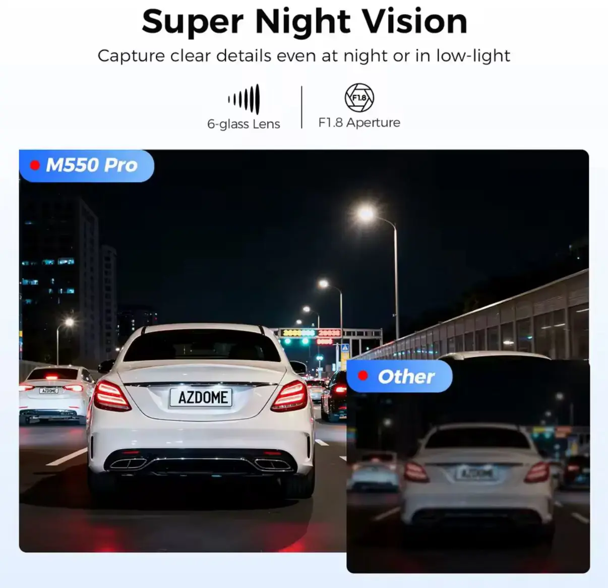 AZDOME M550 Pro (64 GB) (Ön+Arxa+Salon) Yeni