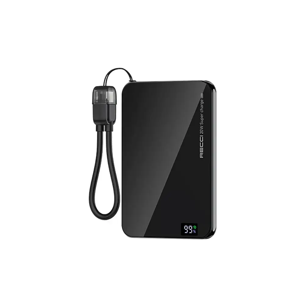 Recci Magnetic PowerBank RPB-W41 Black 5000mAh