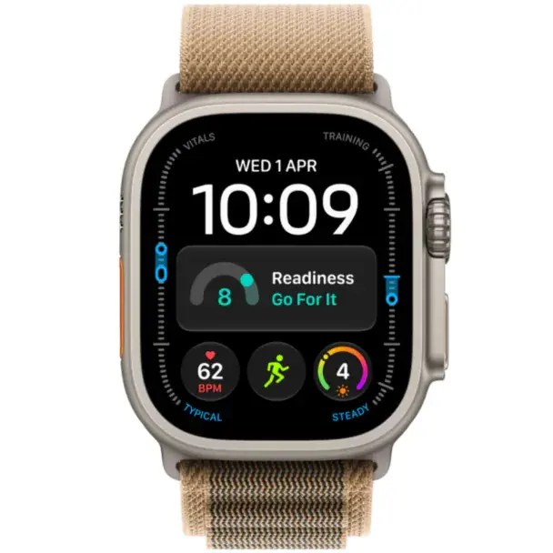 Apple Watch Ultra 4 GPS + Cellular, Desert Alpine Loop, Large, 49mm, Natural