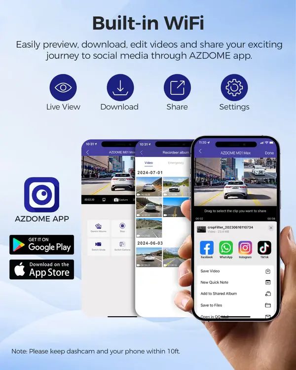 AZDOME M01 Max 4K Dash Cam